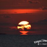 1月3日のだるま夕日