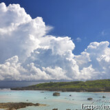 巨大な入道雲-シギラビーチ-