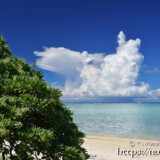 新城海岸と入道雲