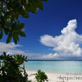 新城海岸と入道雲