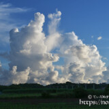 上へ上へと成長する入道雲