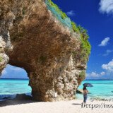 砂山ビーチの風洞（立入り禁止前）