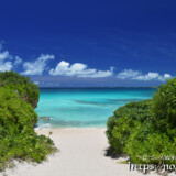 砂山ビーチの入り口