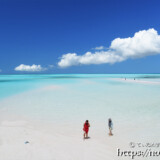 干潮時に現れる砂の道