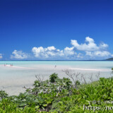 干潮時に現れる砂の道