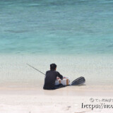 素潜り漁から帰った海人