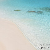 ロールする波と波紋-渡口の浜-