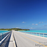 池間大橋と池間ブルーの海