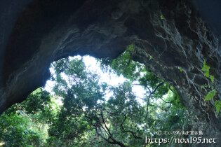 洞窟内から-大竹中洞窟