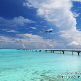 青い海を進む飛行機-下地島17END-