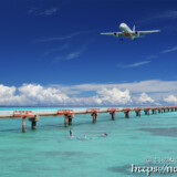 着陸体制の飛行機とSUP-下地島17END-