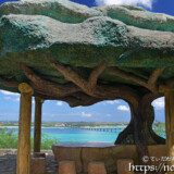 松の木展望台と来間大橋