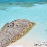 パチャビーチの防波堤-松の木展望台より