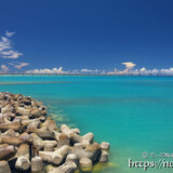 トゥリバーの青い海