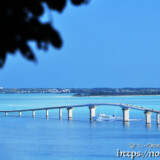 伊良部大橋と多良間フェリー-牧山展望台広場
