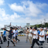参加者のパレード-伊良部島海神祭