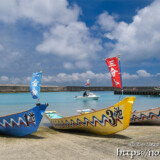 ハーリーのサバニ-伊良部島海神祭