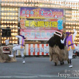 獅子を起こす舞-久松の獅子舞