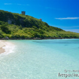 透き通った青い海-来間島猫の舌ビーチ