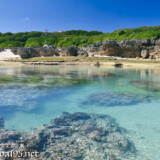 大潮の海とサンゴ礁