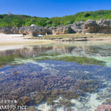 大潮の海とサンゴ礁