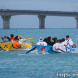 沖合での接戦-狩俣海神祭