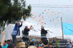 お菓子ばら撒き-狩俣海人祭