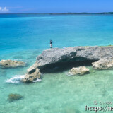 西平安名崎最北端の釣り人