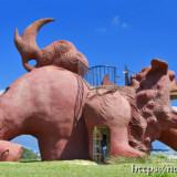 宮古島「カママ嶺公園」の巨大シーサー