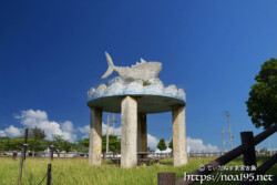 池間島「カツオ公園」のカツオ