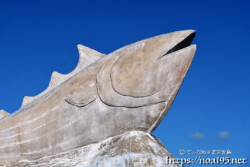 池間島「カツオ公園」のカツオ