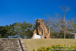 宮古島「荷川取公園」のシーサー