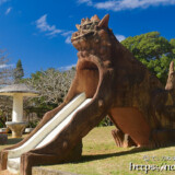 宮古島「盛加越公園」のシーサー