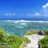 珊瑚礁の海と遊歩道-インギャーマリンガーデン