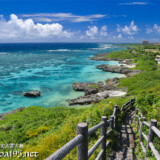 珊瑚礁の海と遊歩道-インギャーマリンガーデン