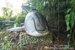 宮古島「崎田緑地公園」のクジラ