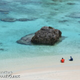 ビーチでのくつろぎタイム-東平安名ビーチ