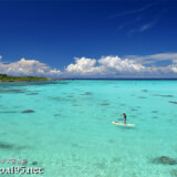 透き通った青い海を渡るSUP-下地島17END