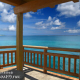 東家から見る青い海-荷川取漁港