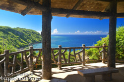 東家から見る青い海-さばおき園地