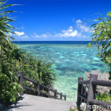 シンビジの青い海とサンゴ礁-伊良部島
