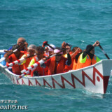 【ムトゥ対抗第1レース】ゴールを目指すアギマスムトゥチーム-池間島海神祭