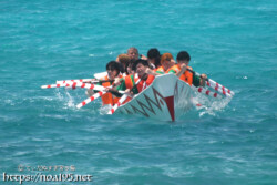 【職域対抗第3レース】ゴール前のラストスパート-池間島海神祭