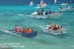 【職域対抗第7レース】ゴール前の大接戦-池間島海神祭