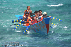 【職域対抗第9レース】力強い櫂さばき-池間島海神祭
